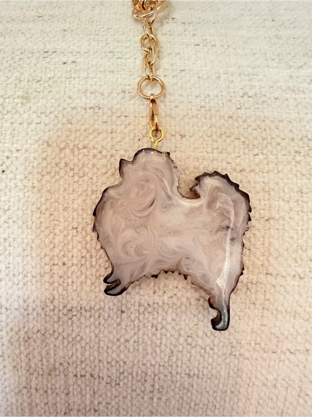 Pomeranian Bag Charm – Handmade